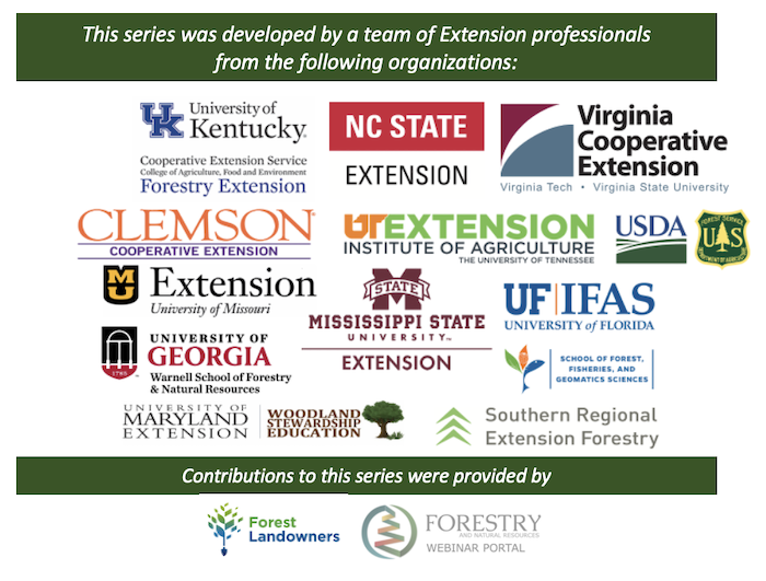 Woodland Stewards Regional Landowner Education Webinar Series